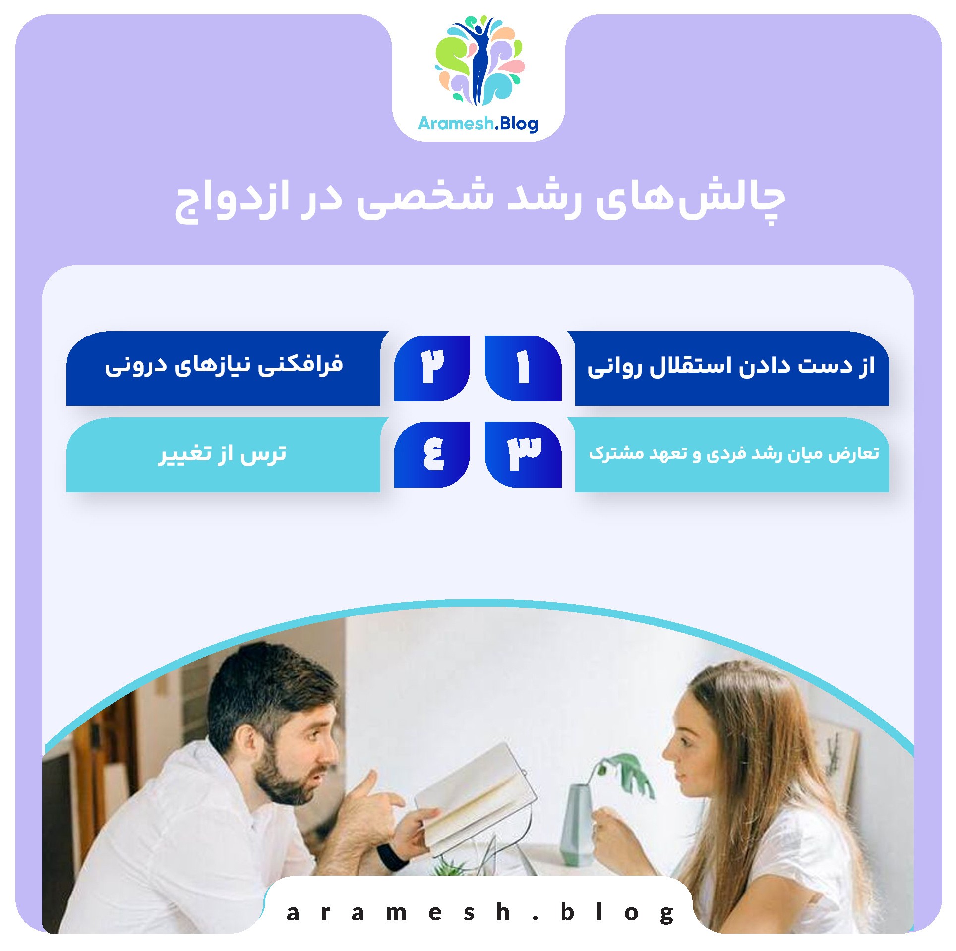 رشد شخصی در ازدواج چگونه اتفاق می افتد؟