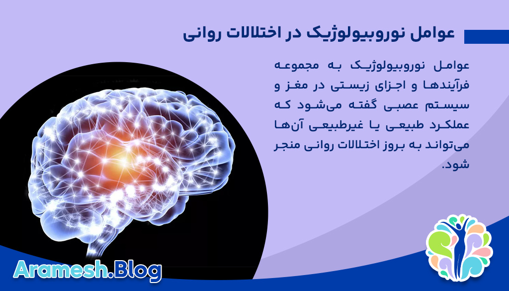 عوامل نوروبیولوژیک در اختلالات روانی: بررسی جامع و نقش آن‌ها در سلامت ذهنی