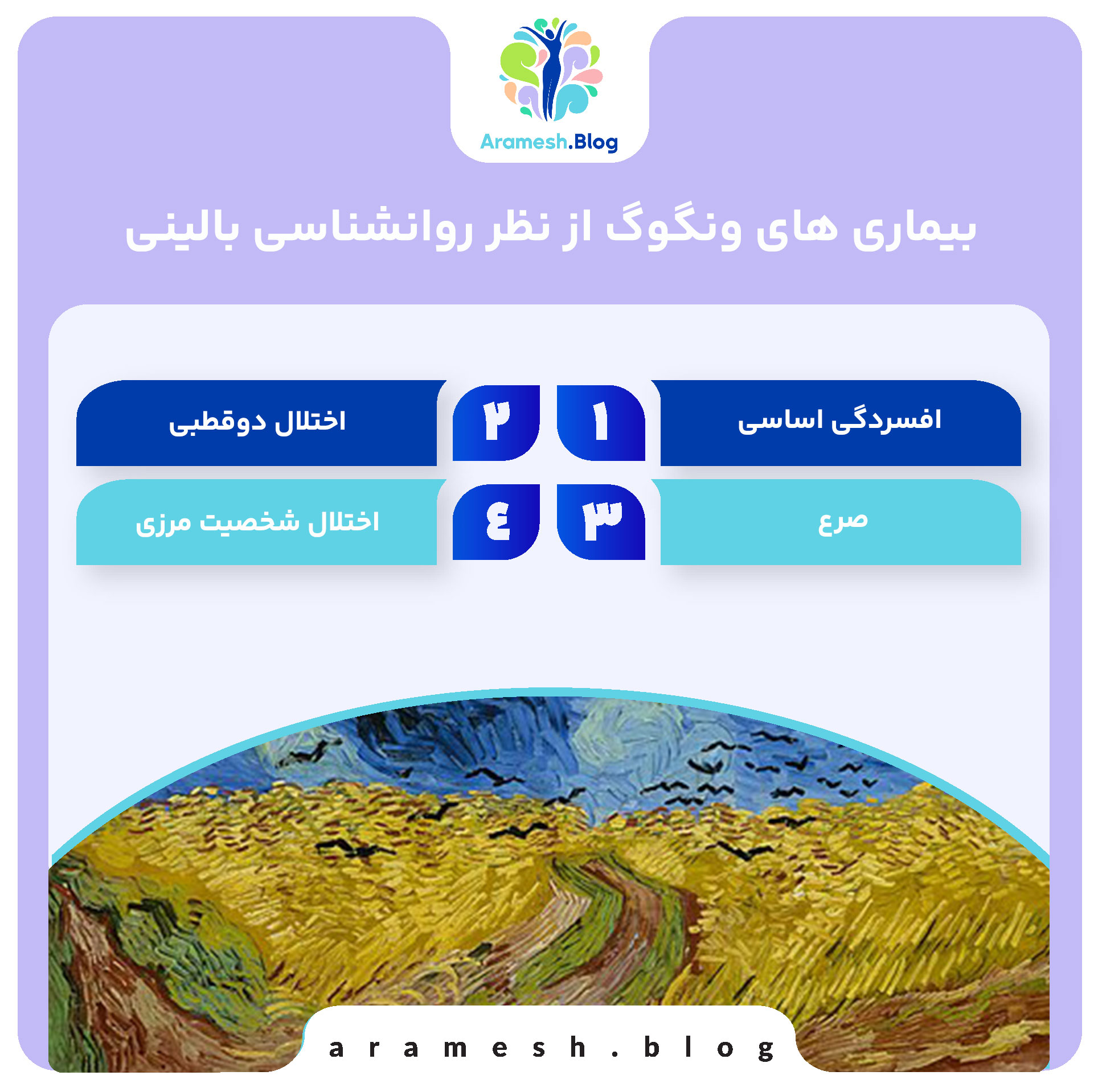 ونگوگ از نظر روانشناسی؛ بازخوانی رنج و خلاقیت یک نابغه