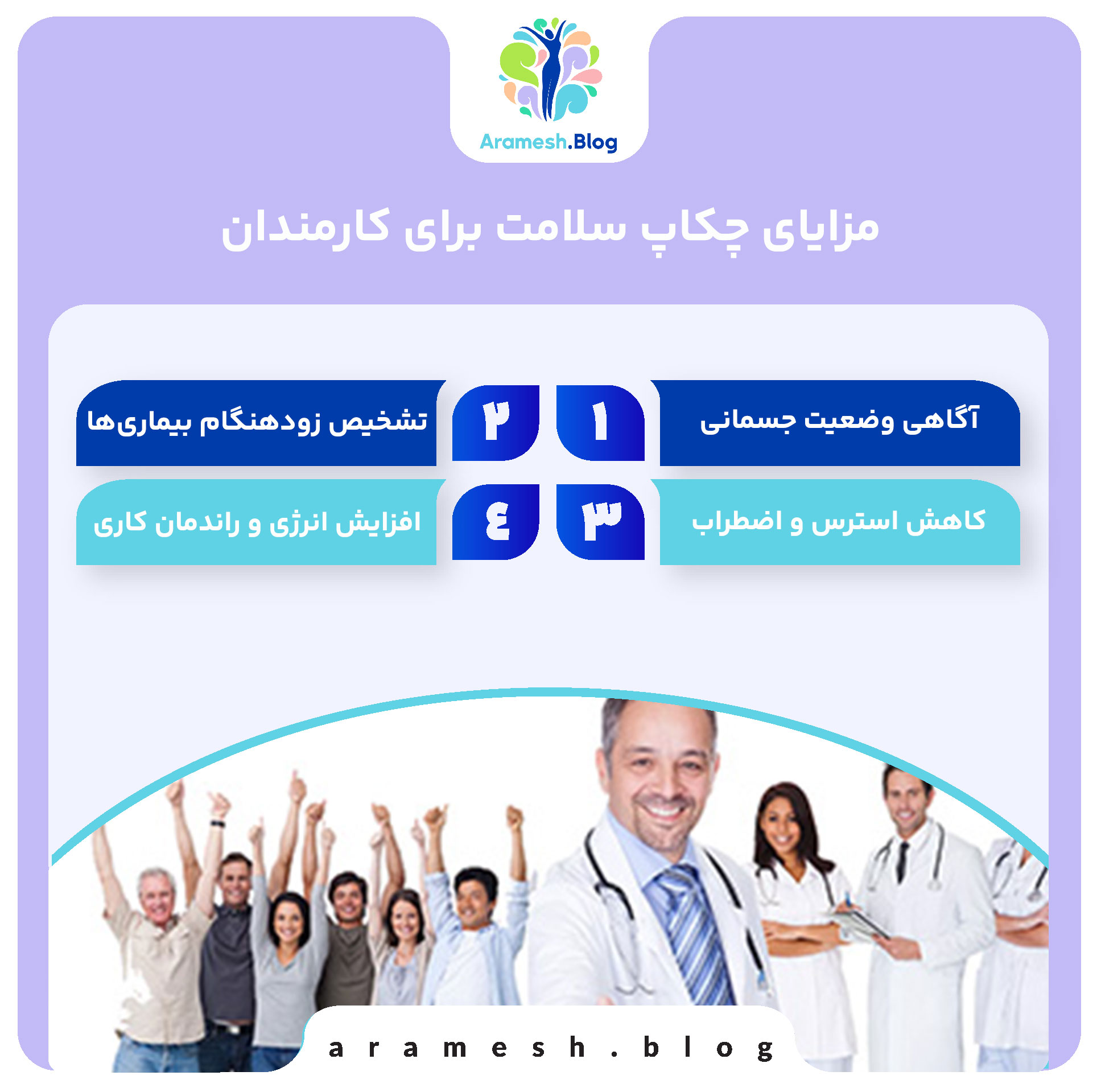 مزایای چکاپ سلامت برای کارفرما و کارمندان