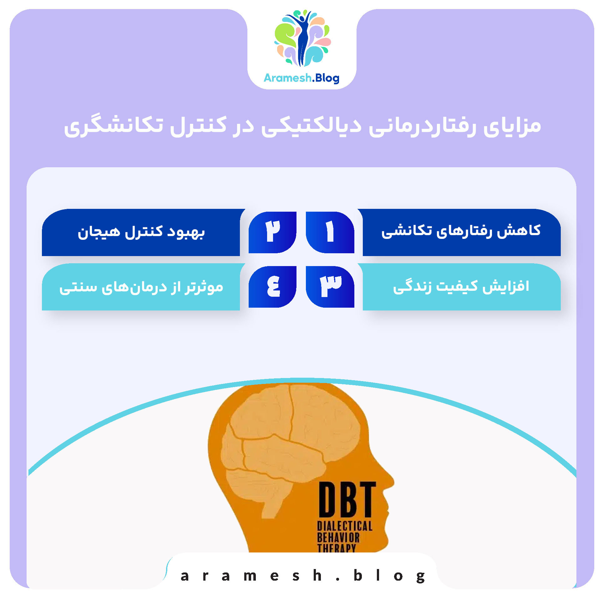 رفتاردرمانی دیالکتیکی در کنترل تکانشگری 4 مزایای رفتاردرمانی دیالکتیکی در کنترل تکانشگری