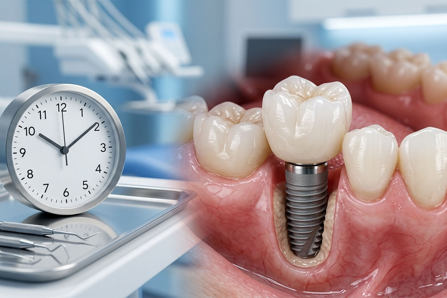 ایمپلنت فوری بهتر است یا معمولی؟ مقایسه کامل مزایا و معایب 4 immediate-or-conventional-dental-implant