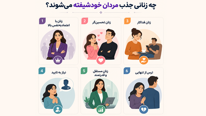 چه زنانی دل مردان خودشیفته را می‌برند؟